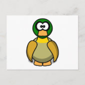 Cartoon Duck Postkarte (Vorderseite)