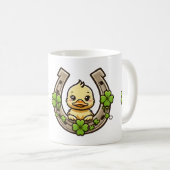 Cartoon Duckling auf der keltischen Horseshoe-Tass Kaffeetasse (VorderseiteRechts)