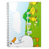 Cartoon Ducks Notebook Notizblock (Vorderseite)
