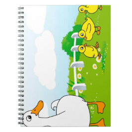Cartoon Ducks Notebook Notizblock