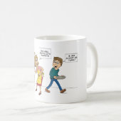 Cartoon: Een heel gedoe zo’n bakfiets Kaffeetasse (VorderseiteRechts)