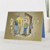 cartoon; een tand laten trekken bij de tandarts karte (Vorderseite)