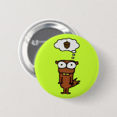 Cartoon Eichhörnchen Button (Vorne & Hinten)