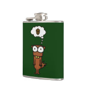 Cartoon Eichhörnchen Flachmann (Links)