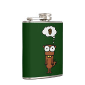 Cartoon Eichhörnchen Flachmann (Rechts)