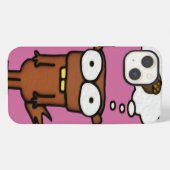 Cartoon Eichhörnchen iPhone Hülle (Rückseite (Horizontal))