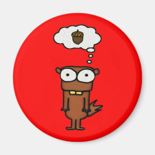 Cartoon Eichhörnchen Magnet
