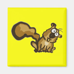Cartoon-Eichhörnchen-Magnet Magnet