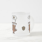 Cartoon Eichhörnchen Mattglastasse (VorderseiteRechts)