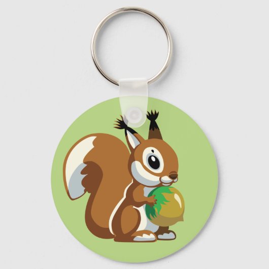 Cartoon-Eichhörnchen Schlüsselanhänger (Vorderseite)