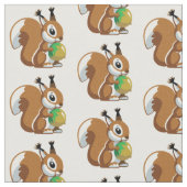 Cartoon-Eichhörnchen Stoff (Nahaufnahme)