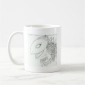 Cartoon-Eidechsenmonster Kaffeetasse (Links)