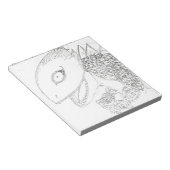 Cartoon-Eidechsenmonster Notizblock (angewinkelt)