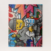 Cartoon Einbrecher Puzzle (Vertikal)