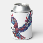 Cartoon eines Adlers, 4. Juli Dosenkühler (Kanne Vorderseite)