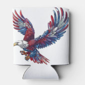 Cartoon eines Adlers, 4. Juli Dosenkühler (Rückseite)