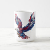 Cartoon eines Adlers, 4. Juli Kaffeetasse (Mittel)