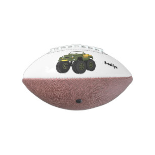 Cartoon eines grünen Monster Football