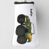 Cartoon eines grünen Monster Golf Headcover (Rotieren 90)