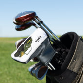 Cartoon eines grünen Monster Golf Headcover (In Situ)