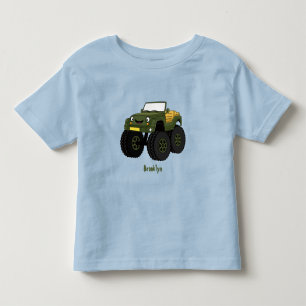 Cartoon eines grünen Monster Kleinkind T-shirt