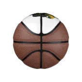 Cartoon eines grünen Monster Mini Basketball (Rechts)