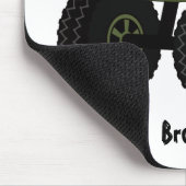 Cartoon eines grünen Monster Mousepad (Ecke)