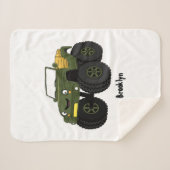 Cartoon eines grünen Monster Sherpadecke (Vorderseite (Horizontal))