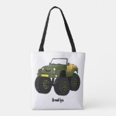 Cartoon eines grünen Monster Tasche (Rückseite)
