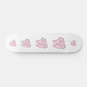 Cartoon eines rosa Elefanten Skateboard (Horizontal)