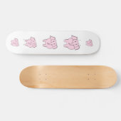 Cartoon eines rosa Elefanten Skateboard (Horizontal)