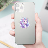 Cartoon Einhorn Aufkleber (Telefon)