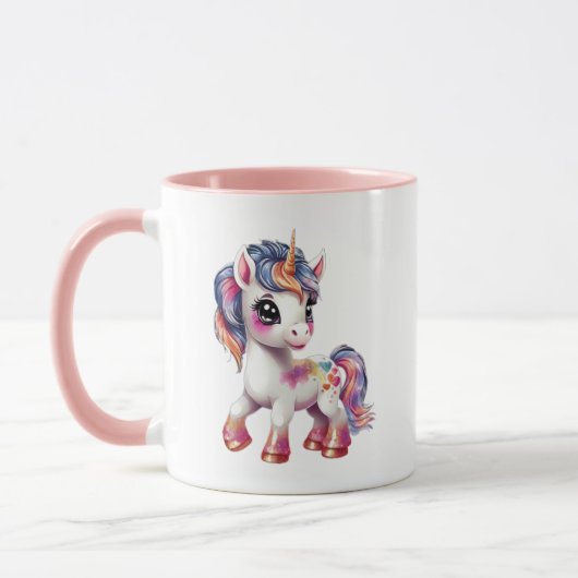 Cartoon Einhorn Tasse (Links)
