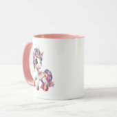 Cartoon Einhorn Tasse (Vorderseite Links)