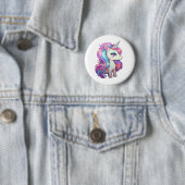 Cartoon Einhornabbildungen Button (Beispiel)