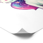 Cartoon Einhornabbildungen Poster (Ecke)