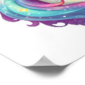 Cartoon Einhornabbildungen Poster (Ecke)