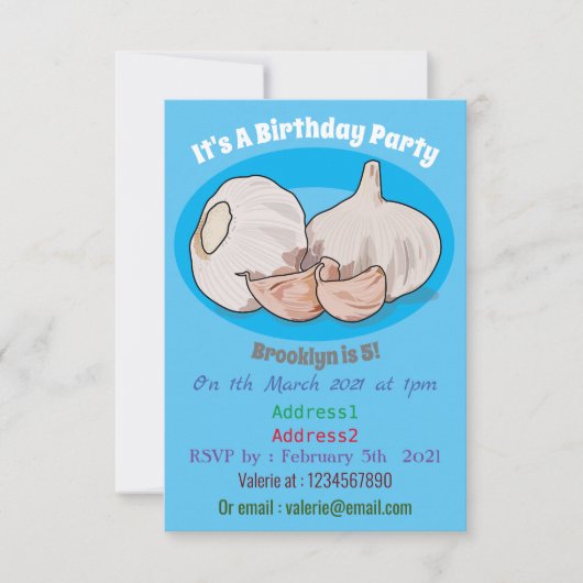 Cartoon Einladung (Vorderseite)