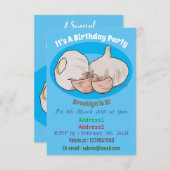 Cartoon Einladung (Vorne/Hinten)