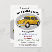 Cartoon Einladung (Vorne/Hinten)