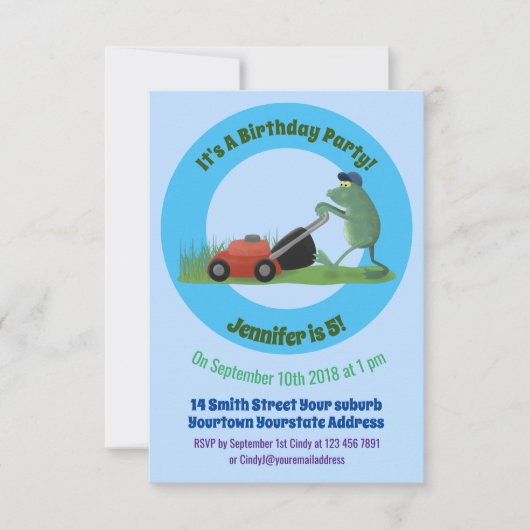 Cartoon Einladung (Vorderseite)