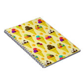 Cartoon Eis Creme Cons Notizblock (Rechte Seite)