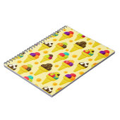 Cartoon Eis Creme Cons Notizblock (Linke Seite)