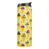 Cartoon Eis Creme Cons Thermosbecher (Nach links gedreht)