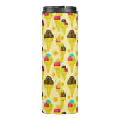 Cartoon Eis Creme Cons Thermosbecher (Rückseite)