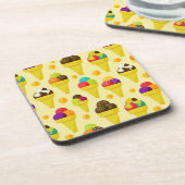 Cartoon Eis Creme Cons Untersetzer (Linke Seite)