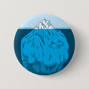 Cartoon-Eisberg unter Wasser Button