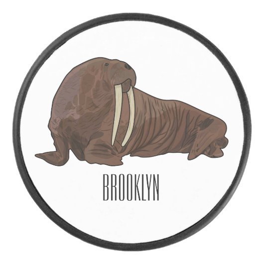 Cartoon Eishockey Puck (Vorderseite)