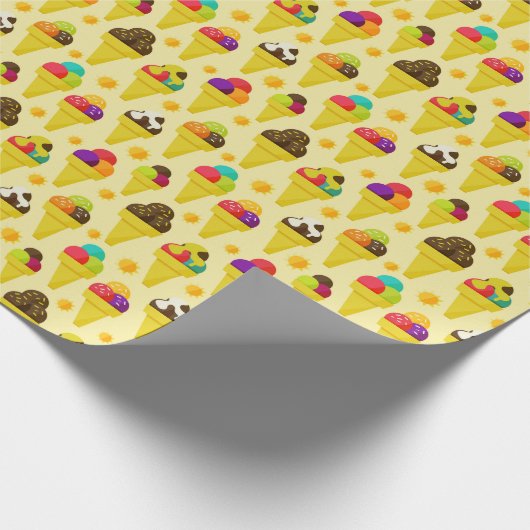 Cartoon Eislaufbahn Geschenkpapier (Ecke)