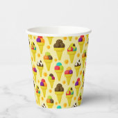 Cartoon Eislaufbahn Pappbecher (Links)